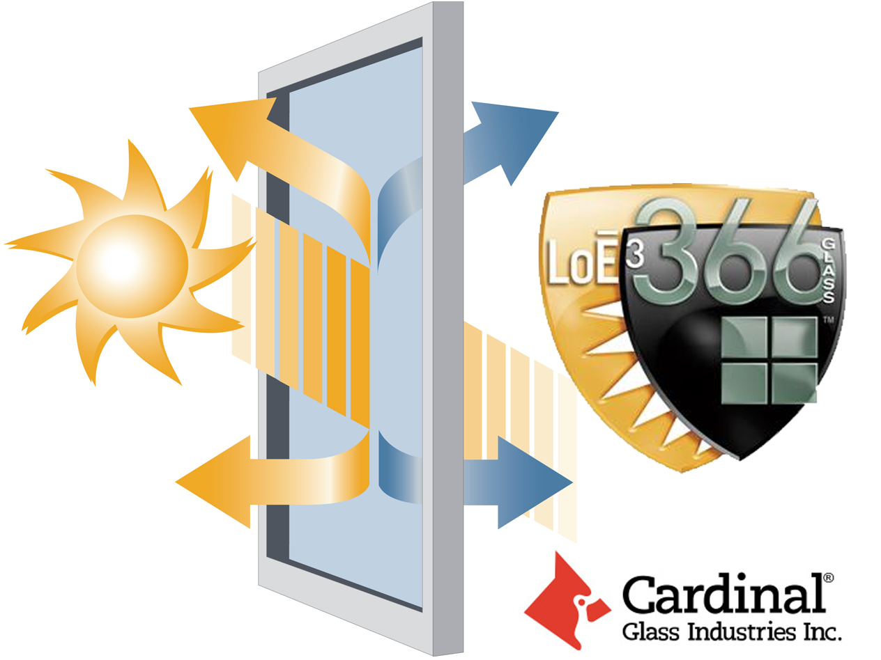 Cardinal Glass for sliding patio doors with LoE 366